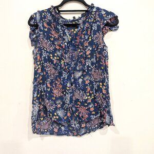 beautiful Floral sheer top